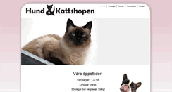 Desktop Screenshot of hundkattshopen.se